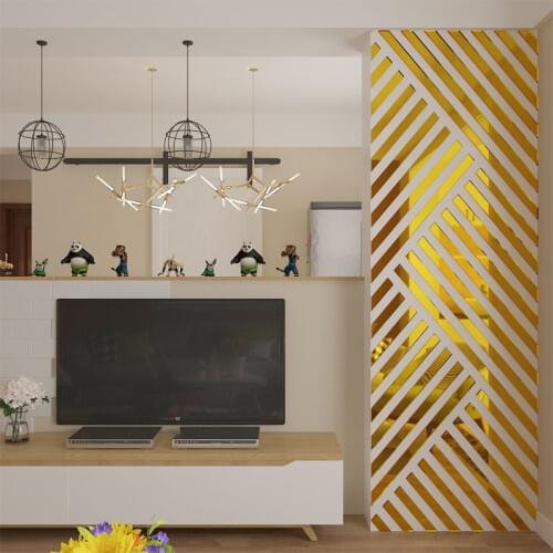 Nordic acrylic 3D stereo wall sticker home decoration INS sofa TV Background wall living room Study room Irregular geometry