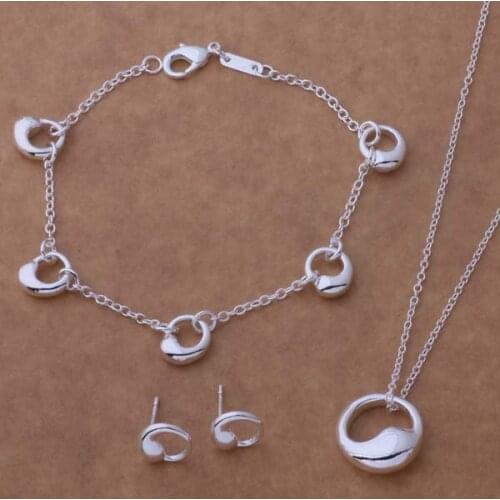 AS145 Trendy wholesale r Jewelry Sets Bracelet 123 + Necklace 261 + Earring 207 /aipaizwa bjmakatar plated
