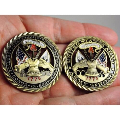 Free Shipping 20pcs/lot,US Army challenge coin 1775 Army Strong United States Patriotism