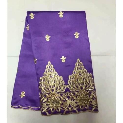 CQP/ 5 Yards/pcs High Quality George Lace Fabric African nigerian Embroidered George Lace Fabric For Wedding Dress Party! (10275