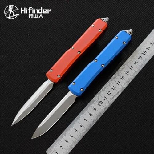 Hifinder D2 white blade 6061-T6 Aluminum handle camping survival outdoor EDC hunt Tactical tool dinner kitchen knife