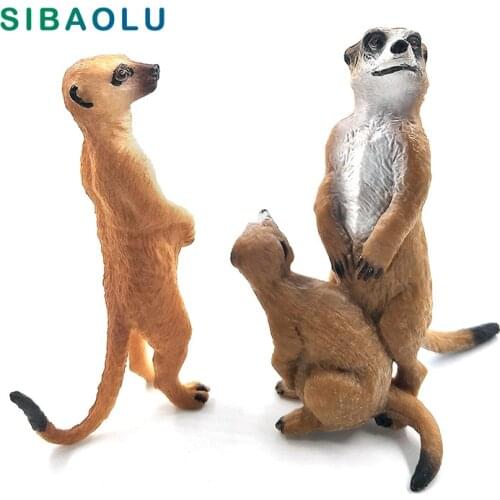 Simulation Small Meerkat figurine animal Model Bonsai home decor miniature fairy garden decoration accessories modern statue toy