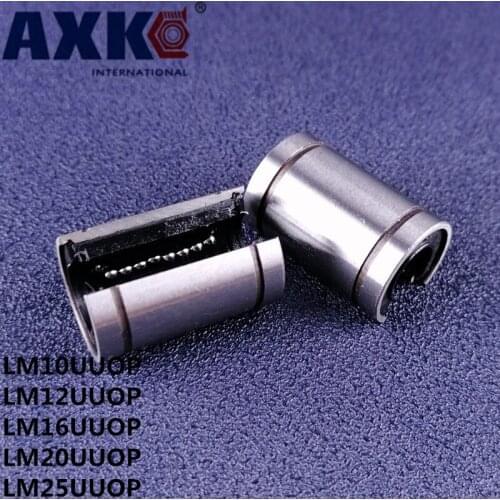 LM10UUOP LM12UUOP LM16UUOP LM20UUOP LM25UUOP Free shipping 4pcs Linear bearings CNC Linear Bushing for 3D printer parts shafts