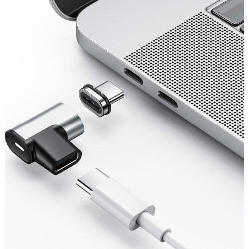 Magnetic USB C Adapter 20Pins Type C Connector,Support PD 100W Quick Charge,10Gb/s Data Transfer and 4K@60 Hz Video Output 20V5A