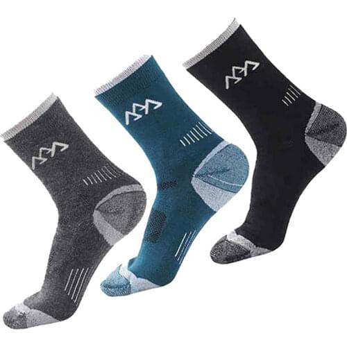 SANTO Brand New Mens Semi-thick Merino Wool Warming Socks For Climing Compression Men Socks 04-2222