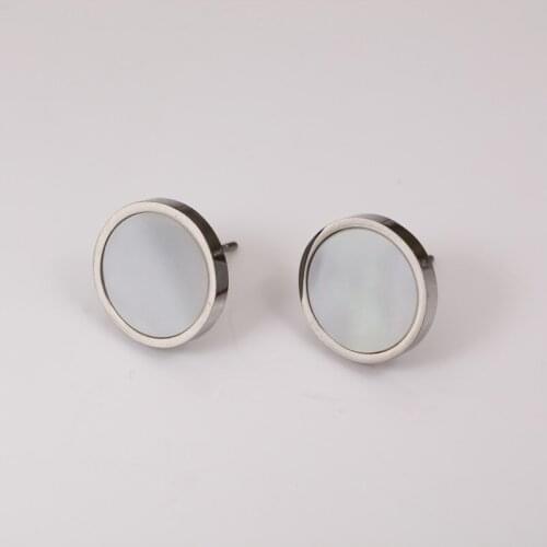 OUFEI Shell Earrings Set Stainless Steel Jewelry Woman Stud Earrings For Women Earrings 2020 Fashion Jewelry Accessories