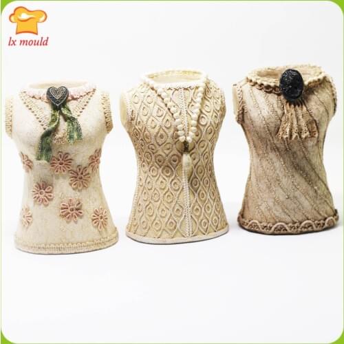 2018 new high quality food grade silicone mold Chinese wedding cheongsam Chinese Tang candles DIY home silicone tools