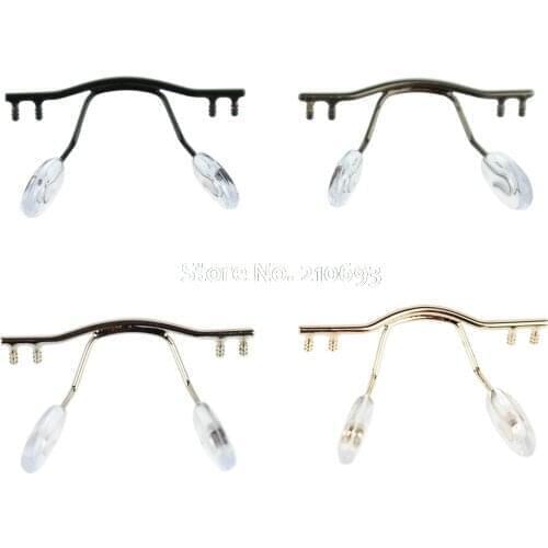 1pc eyeglasses bridge glasses nose pad arm metal rimless optical frame bridge nose pad holder eyewear accessory
