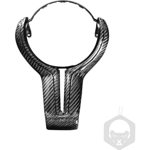 Steering Wheel Trim Portable Anti-rust Sturdy Carbon Fiber Steering Wheel Cover Trim for BMW M