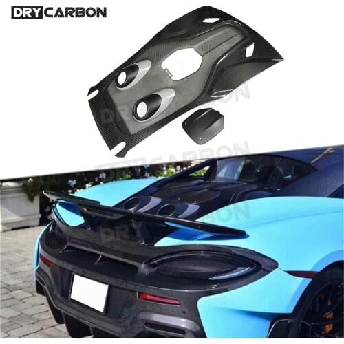 Dry Carbon Fiber 600LT Style Body Kit Rear Trunk Roof Cover Boot Lid Tail Trim For McLaren 540C 570S 570GT