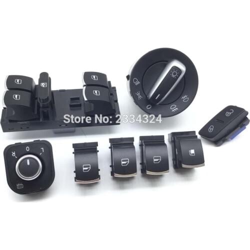 Window Headlight Mirror Feul Door Control Switch For VW Jetta Gti Golf MK5 6 Tiguan Rabbit CC 5ND959565B,5ND 941 431A,1K0962125