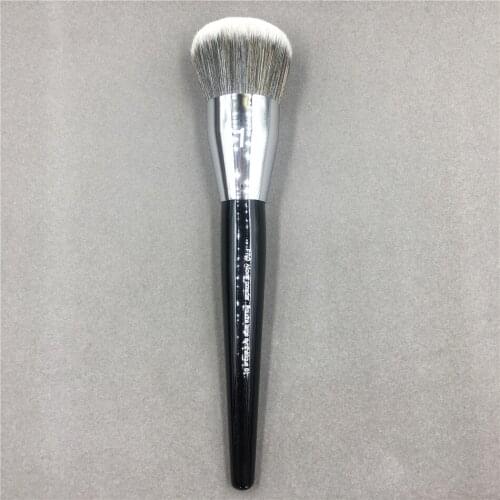 Professional Black Long Wood Handle Dense Synthetic Hair NO.61 Large Dome Shaped Allover Powder Brush Makeup Tool