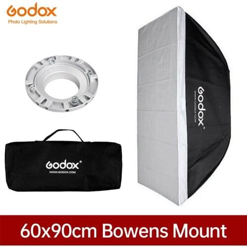 Godox 24"x35" 60x90cm Softbox soft box Reflective Diffuser with Bowens Mount for Studio Strobe Flash Light Photography Lighting