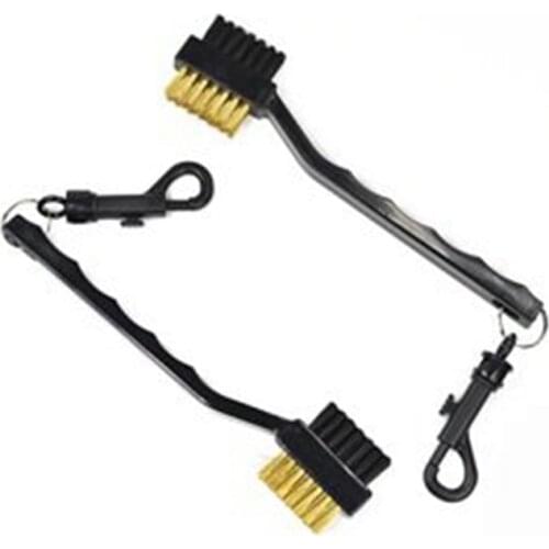 1pcs golf club cleaning brush long handle 2 side groove brush golf supplies