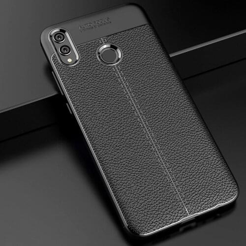 Kolpler 8x Case For Huawei Honor 8x Soft Silicone ShockProof TPU Cover For Huawei Honor 8x max Case Faux Leather Design