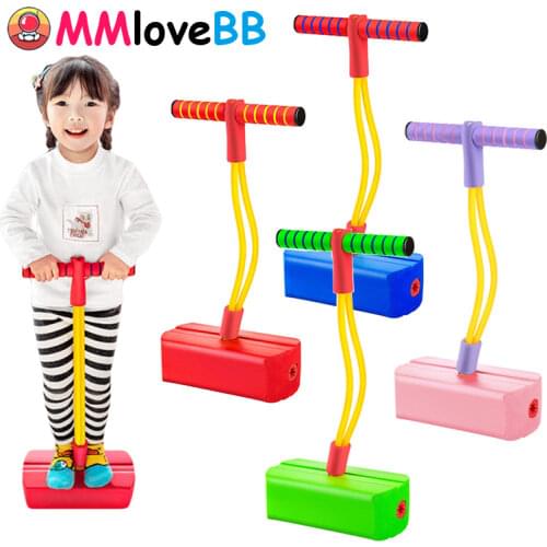 Stick Jumping Shoes Childrens Frog Bouncer Jumping Stilts Bounce Pole Boys Girls Sports Fitness Equipment Kids Toys