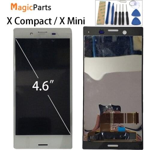 For Sony Xperia X Compact F5321 Display X Mini LCD Display With Touch Screen Assembly Frame Digitizer white black