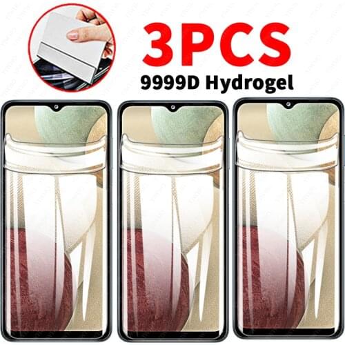 3PCS Hydrogel Film On For Samsung Galaxy A12 Screen Protector Samsun A12 A 12 6.5'' Protective soft Film a125 Not tempered Glass