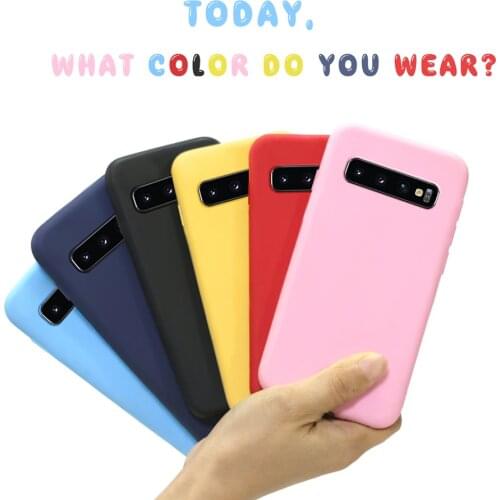 Cool Candy Color Case For Samsung Galaxy M10 M20 M30 S10 S10e Plus Silicon Soft Cover For Samsung M10 M20 M30 S10 Plus S10E Case