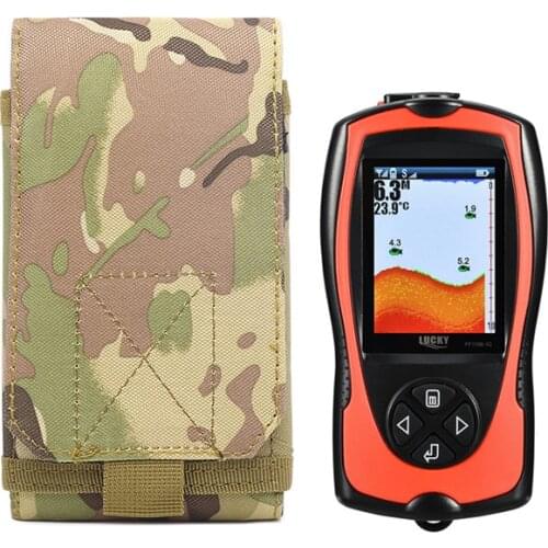 Multi-Function MOLLE Military Portable Belt Case Bag Pouch for LUCKY FF1108-1CWLA/FF1108-1CT/FF1108-1 Fish Finder Accessories