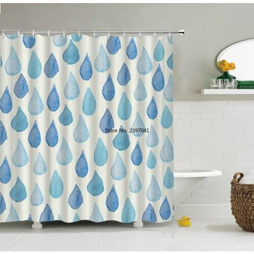 Cartoons Small Fish Shower Curtains 3d Bath Curtains Decorative With Hook Polyester Boy Washable Fabric 180*240cm Screen