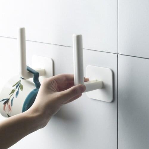 Wall Hook Self Adhesive toilet paper holder stand Tissue Towel Rack Hanger Kitchen Bathroom Holder Storage