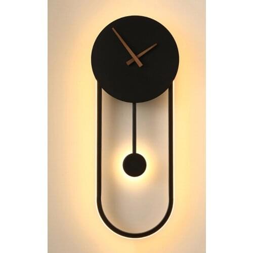 Nordic Modern Wall Lamp Led Minimalist Wall Lamp, Living Room Bedroom Corridor LED Wall Clock Lamp Indoor Decor Fixture