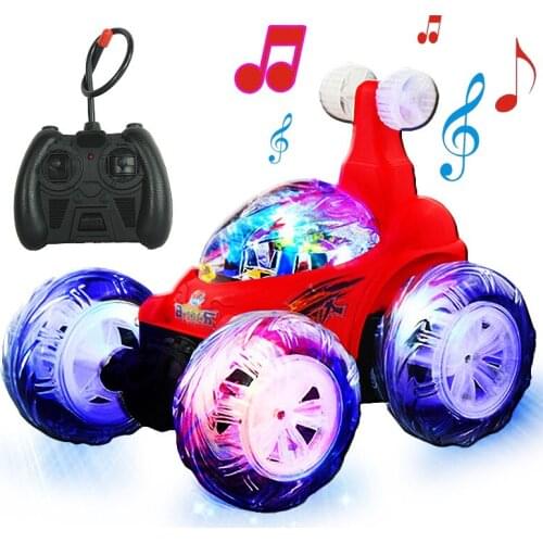 New Wireless Remote Control Car Tumbling Stunt Dump Truck Toys For Children Electric Cool RC Cars Toy Boy Kids Birthday Gifts