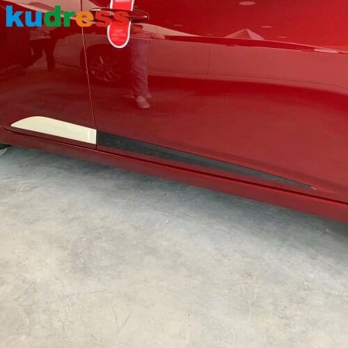 Side Door Body Trim For Nissan Sentra Bluebird Sylphy 2020 2021 Carbon Fiber Door Decoraion Strip Car Styling Accessories