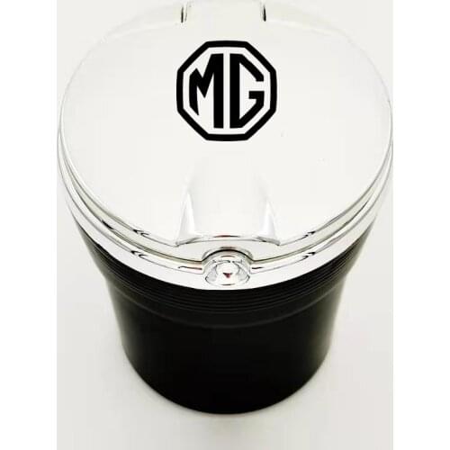 With Led Lights car Logo Creative Personality Ashtray for MG ZS MG6 MG5 EZS HS EHS 550 ZR RX5 350 TF 5 GS GT Car Accessories