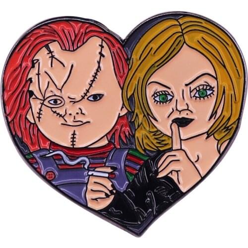 PF722 Halloween Enamel Pin Brooches Bag Lapel Pin Cartoon Holiday Badge Backpack Decoration Movie Jewelry Gift for Friends