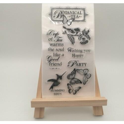 Birds butterfly Transparent stencil for DIY Scrapbooking/Card Making/Kids Christmas Fun Decoration Supplies