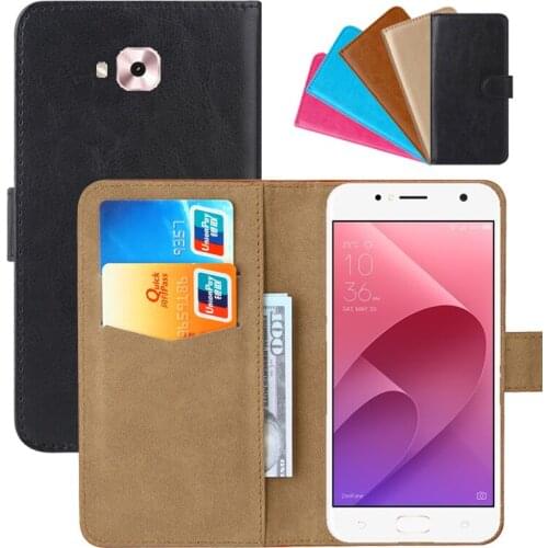 Luxury Wallet Case For ASUS ZenFone Live (ZB553KL) PU Leather Retro Flip Cover Magnetic Fashion Cases Strap