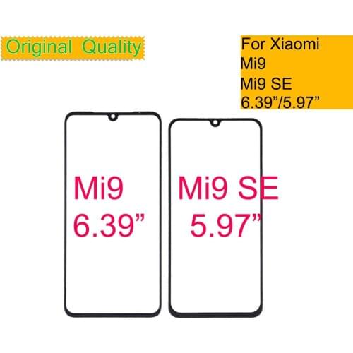 10Pcs/lot For Xiaomi MI 9 MI9 SE Touch Screen Panel Front Outer Glass Lens Touchscreen NO LCD Mi9 Mi9SE Glass Lens Replacement