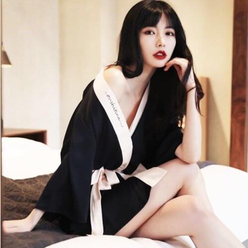 SKNG Women's Silk Robes