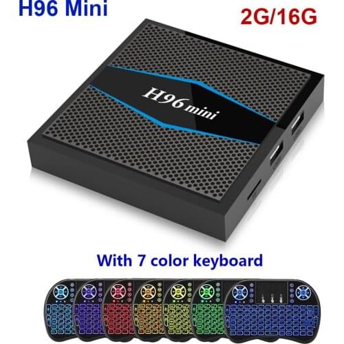 H96 Mini Android TV Box Android 7.1 Smart TV Box Amlogic S905W Quad Core 2GB 16GB Set top box Media Player