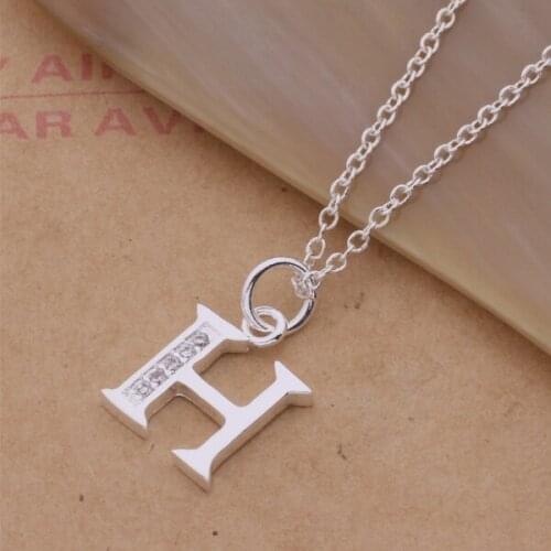 AN214 Hot sterling Necklace fashion jewelry pendant H /gkeapbla aosajfza silver color