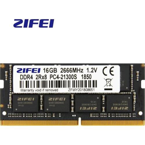 ZiFei ram DDR4 16GB 2133MHz 2400MHz 2666MHz 260Pin SO-DIMM module Notebook memory for Laptop