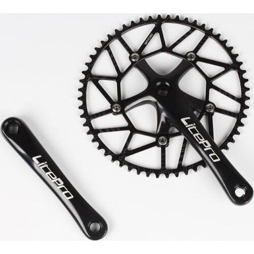 Folding bicycle crank chainwheel 50T 52T 54T 56T 58T ultralight for 14 16 20inch folding bike BMX BCD 130mm crank chainwheel