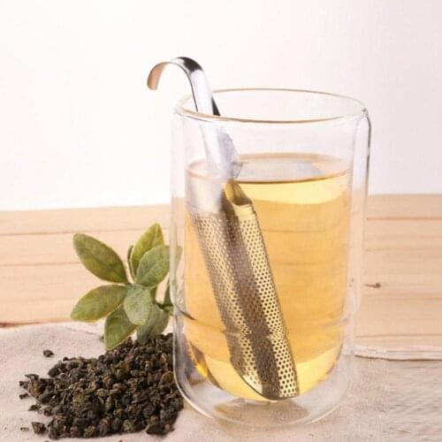 1pcs Steel Tea Strainer Infuser Tea Pipe Filter Tea Accessories New Cup Strainer Hangingtea Kitchen V1Z0