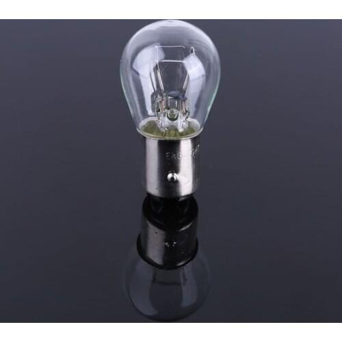 2pcs P21/5W S25 12V21/5 BAY15D Car Clear Glass Lamp Brake Tail Bulb Halogen Lamp D5QE