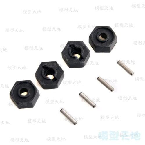 4PCS Wheel Hex W/Pins(2*10) 18016 For Unlimited Climbing Car HSP 94180 1/10 4WD 4X4 Rock Crawler Pangolin RC Car