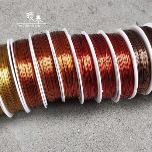 40 meter Steel Wire Material Soft DIY Hand knit Deform Flower Crafts Jewelry Decor Metal Modeling Designer Accessories 4 Colors