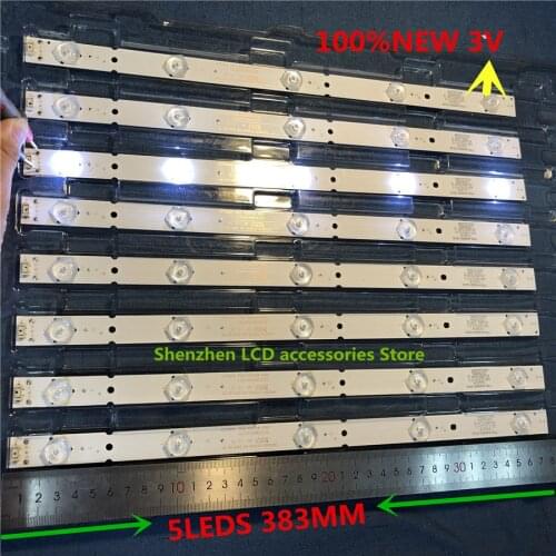 8pieces/lot for Skyworth 40E6000 40E3000 40E3500 backlight bar 5800-W40000-3P00/2P00/1P00 VER0.0 1piece=5LED*3V*38.3CM 100%NEW