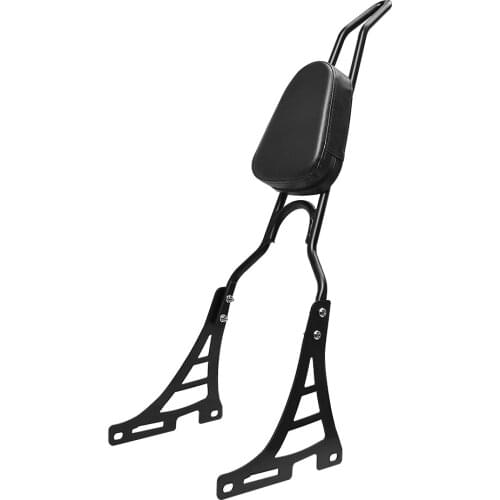 Motorcycle Black Rear Backrest Sissy Bar With Cushion Pad For Harley Sportster XL 883 1200 2004-2020 19 18