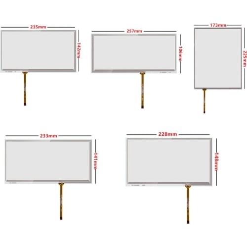 10.1/10.2/10.4 Inch Resistance Digitizer Touch Screen Panel Glass For Car Medical Industrial Control Equipment