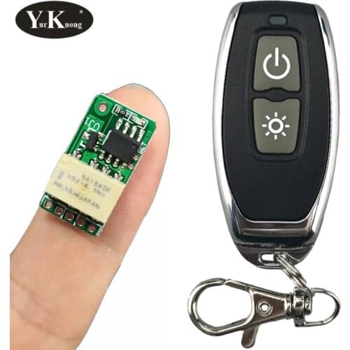 Power Saving Mini Relay Contact RF Wireless Switches 3.7v4.2v5v6v7.4v9v12v 433 Smart Home Small Tiny Remote Switches ASK T