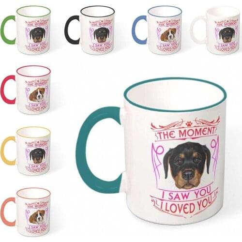 Creative Ceramic Mug Brave Rottweiler Prints Mug Coffee Cup Tea Cup Milk Cup Exclusive Mugs Customized Photo Name LOGO Gifts
