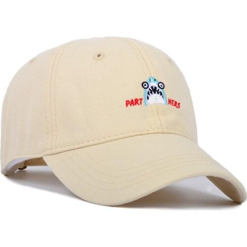 Cartoon Shark Embroidery Cotton Casquette Baseball Cap Adjustable Snapback Hats for Men and Women 197