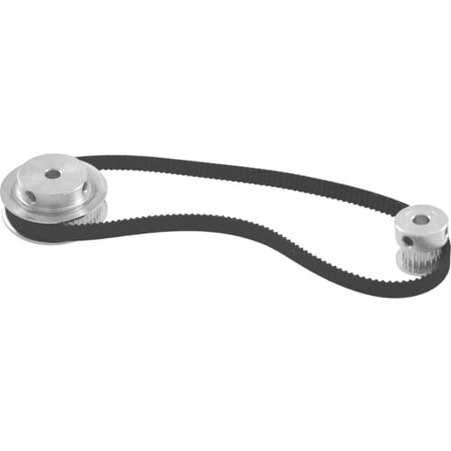 GT2 Timing Pulley Belt Set, 2GT 20T 60T Reduction Synchronous Belt Pulley Kit GT2 Timing Belt 200/280mm For CNC